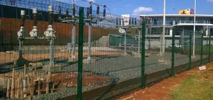 Power Utility High Security Galvanized Anti Climb Mesh Fence
