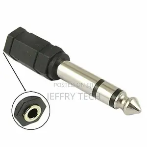 3.5mm Female to 6.5mm Male Jack Stereo Audio Adapter Convert