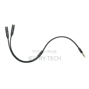 Headphone Splitter Audio Cable 3.5mm Male to 2 Female Jack A