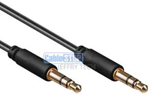 5m SLIM 3.5mm Mini Stereo Jack to Jack Plug Audio Headphone