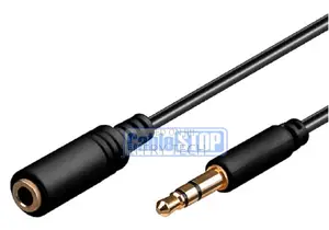 3M SLIM 3.5mm Mini Stereo Jack Plug to Socket Audio Headphon