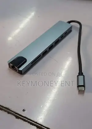 8 in 1 Type C to HDMI,USB 3.0,Lan,Vga,Tf/Sd