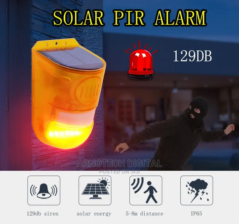 Wireless Solar Pir Motion Sensor Alarm