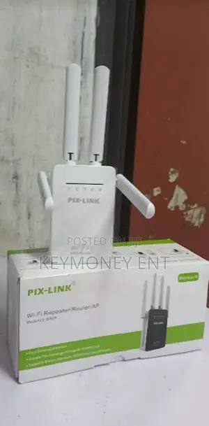 Pixlink 4 Antenna Wifi Repeater Extender Booster Range Exten