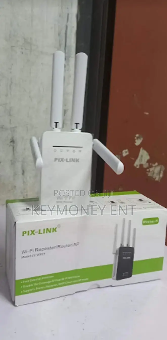 Pixlink 4 Antenna Wifi Repeater Extender Booster Range Exten