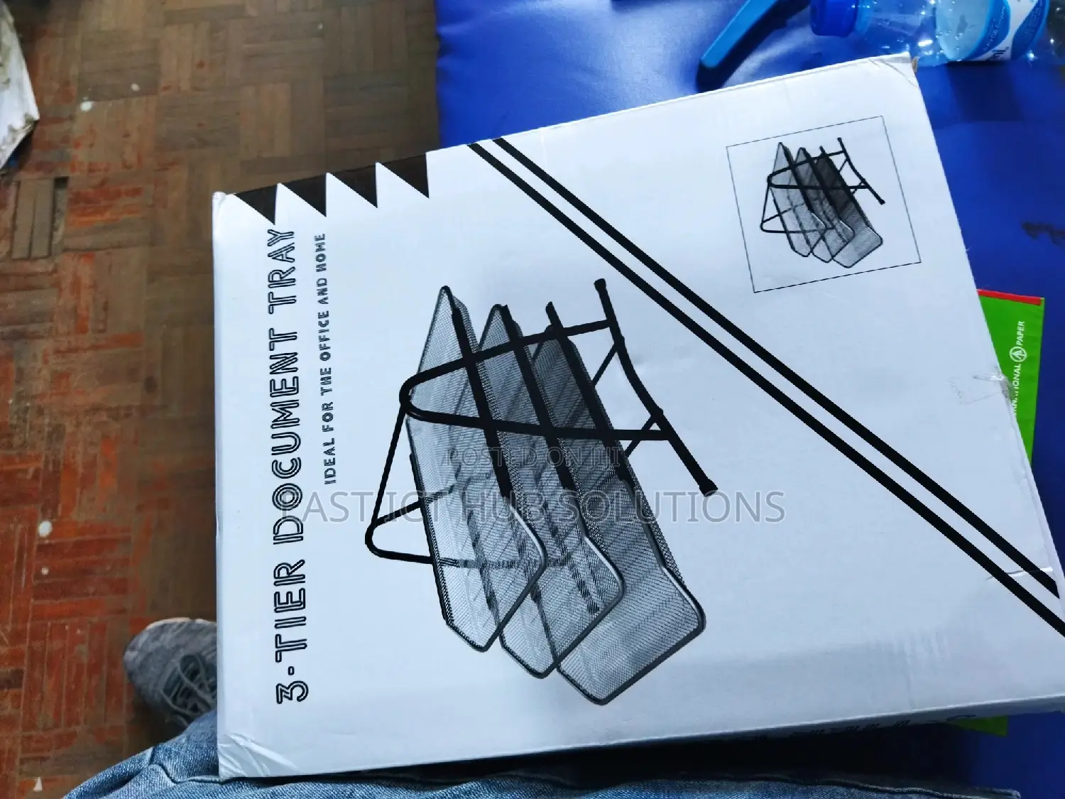 3 Tier Quality Document Tray, Mesh Mettalic