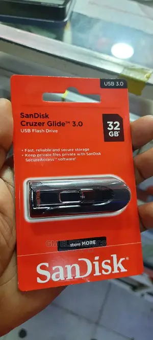 32gb Sandisk Cruzer Glide Usb Drive.