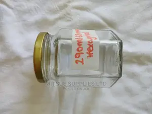 A Set of 10 Hexagonal 290ml Spice Jars