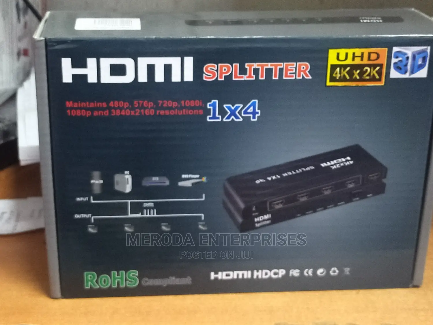 1x4 Hdmi Splitter Cc