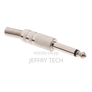 6.35mm Male Plug Speaker Audio Connectors Assembly Mono