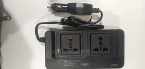 Car Inverter Dc to Ac.2ac Outlet 4 Usb Ports Charger Adapter