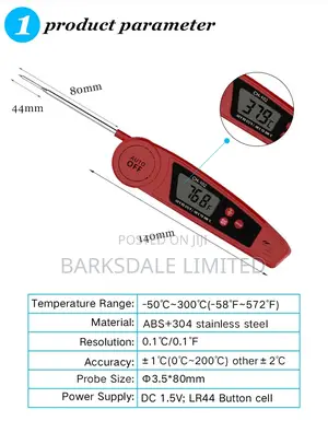 Instant Read Digital Meat Thermometer Waterproof Kitchen