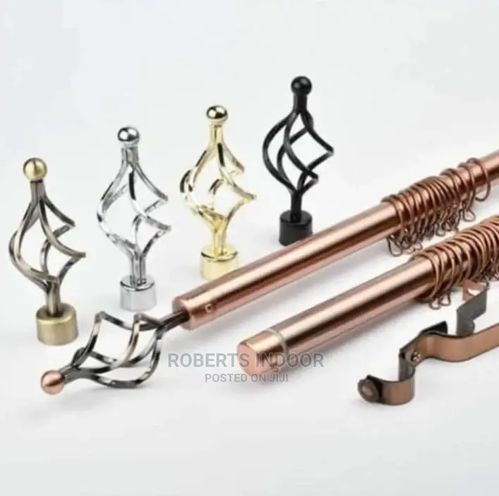 2m Double Curtain Rod
