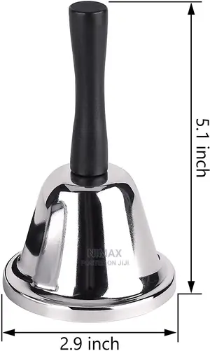 Loud Hand Bell, Silver Steel Hand Bells