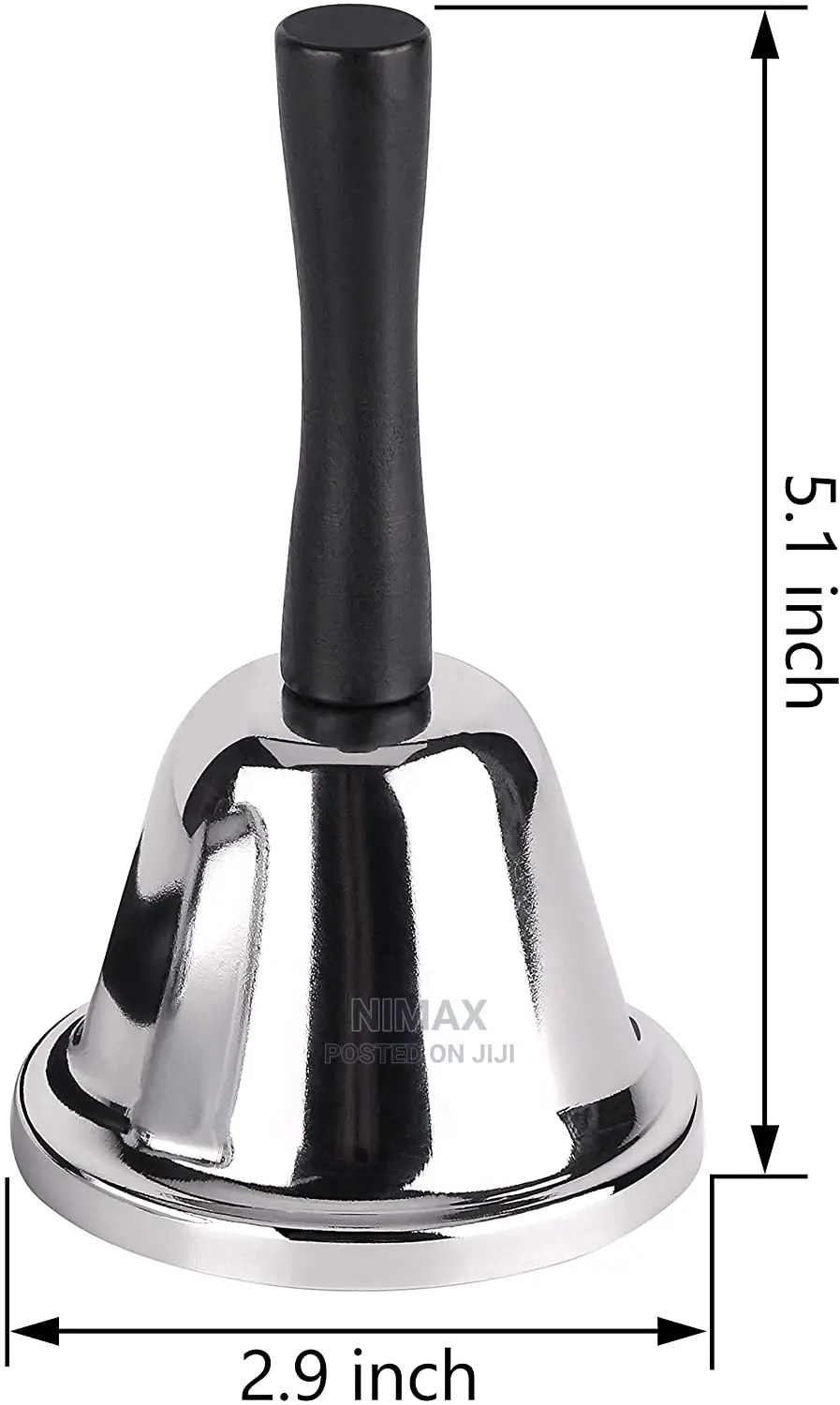 Loud Hand Bell, Silver Steel Hand Bells