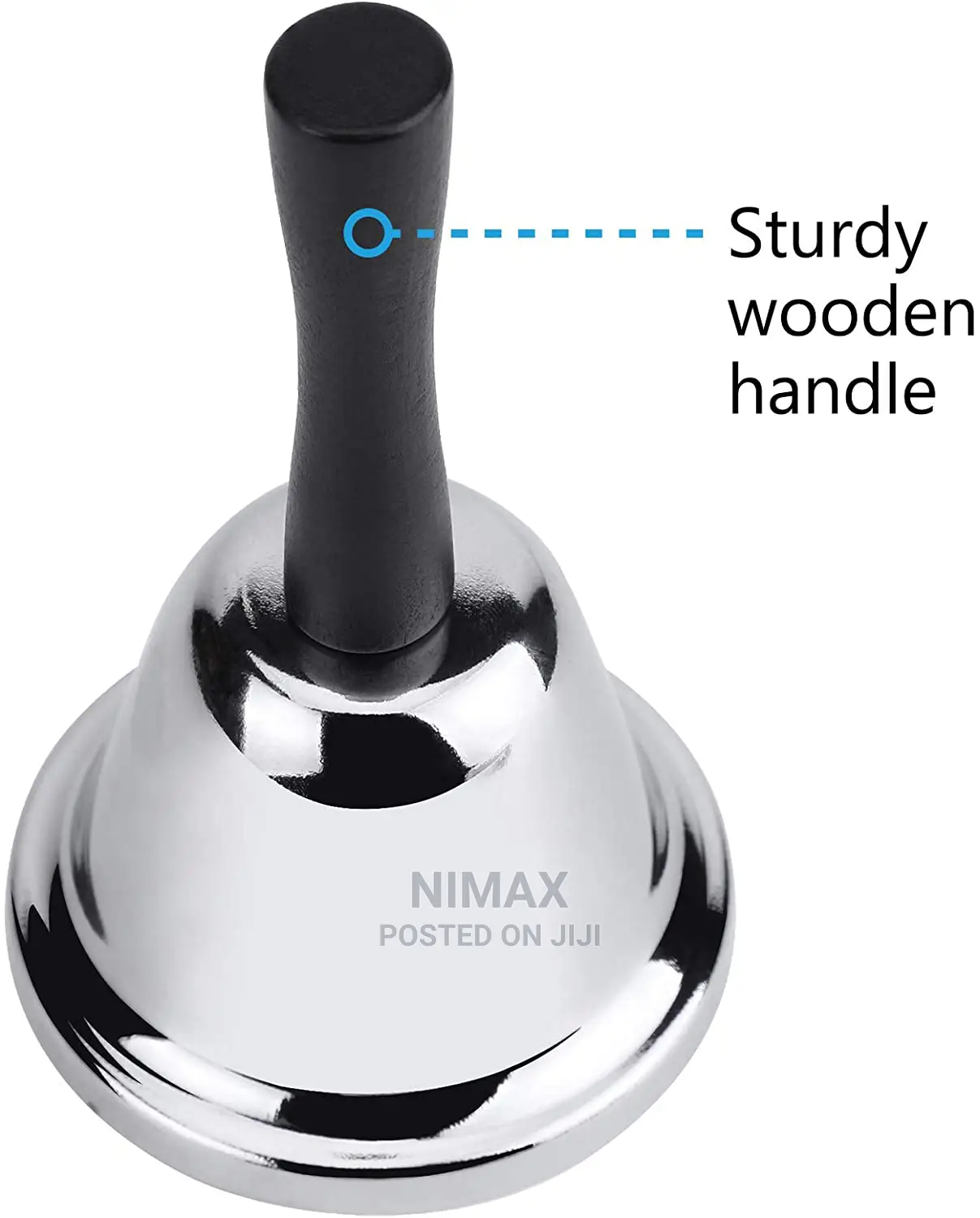 Loud Hand Bell, Silver Steel Hand Bells