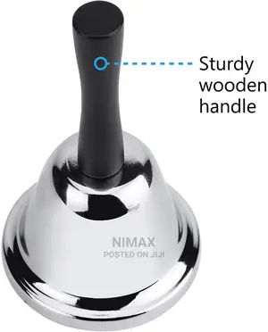 Loud Hand Bell, Silver Steel Hand Bells