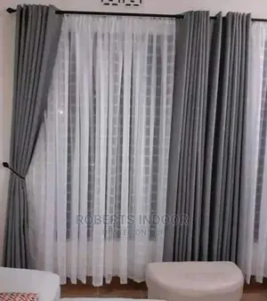 Grey Linen Curtain