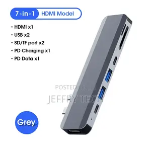 Multifunction USB C Hub 7 in 1 for Macbook Pro Hub USB With