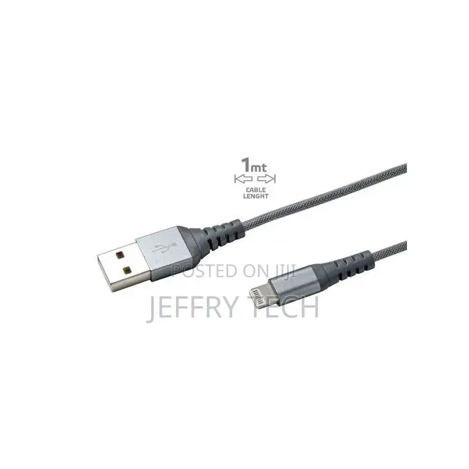 USB to Lightning Nylon Cable - Silver