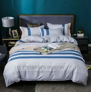Stripped White Duvet Cover
