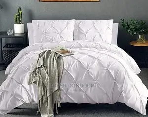 White Pintuck Duvet Cover
