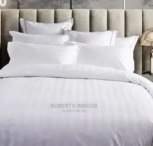 White Stripped Duvet Cover