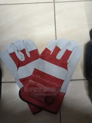Gloves-Pure Leather-Red Stiched With White on Sale!