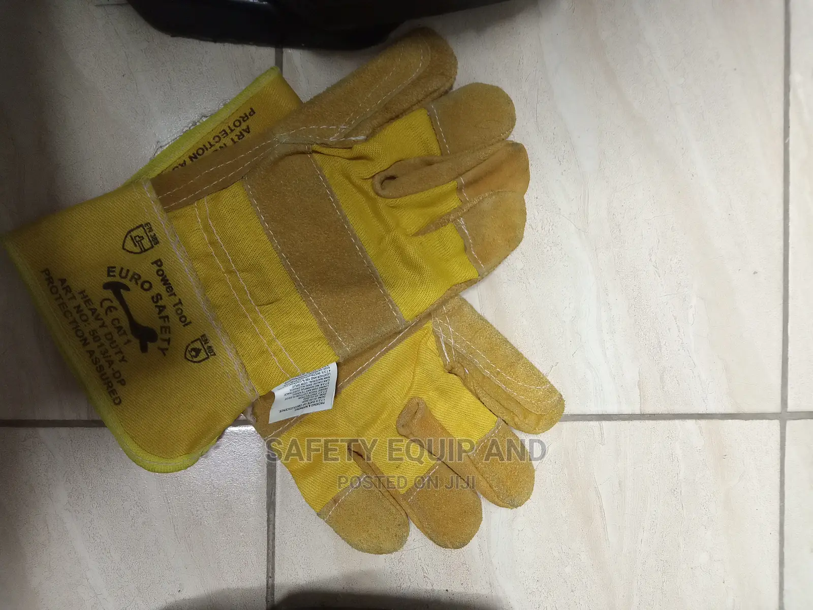Gloves-Yellow Double Stitched-Pure Leather