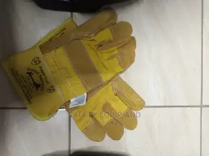 Gloves-Yellow Double Stitched-Pure Leather