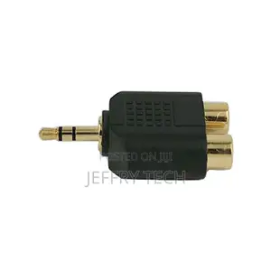 3.5mm Male to Dual Rca F Y Splitter Audio Converter
