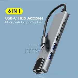 6 IN 1 USB C HUB Docking Station RJ45 for Macbook Pro Xiaomi