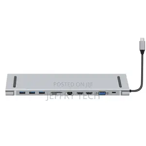 USB Hub 11 in 1 With Gigabit Network 2 HDTV PD Charging For