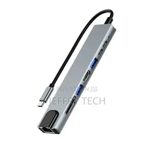 8 in 1 Type C Hub to 4K HDTV Adapter Multi USB Port Hub USB