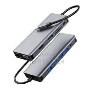12 in 1 USB C Hub Docking Station Type C USB 3.0 RJ45 to 100