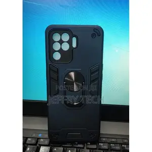 Cover Iron Man With Metal Ring for Oppo A94 - Blue