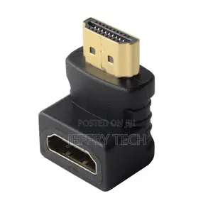 HDMI 19pin Male to HDMI 19pin Female 90-Degree Angle Adaptor
