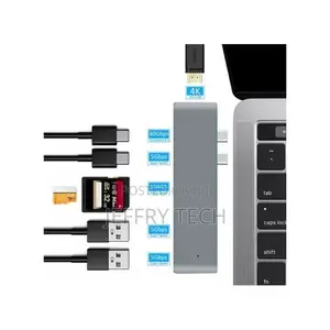 7 in 1 USB Hub Type-C Adapter 4K HDMI for Macbook Pro