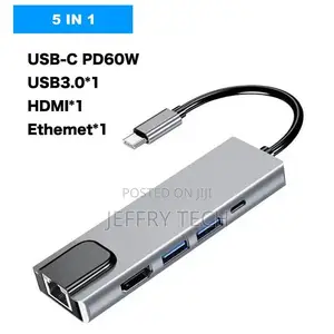 USB C Hub Multiport Adapter With 4K HDMI Output, 3 USB 3.0 P