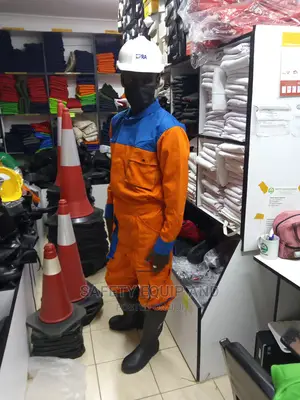 Cargo Overalls-Working Overalls-Orange Batched With Blue