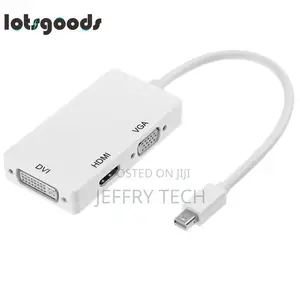 Generic 0.1m 3 in 1 Mini DP Displayport to HDMI DVI VGA Disp