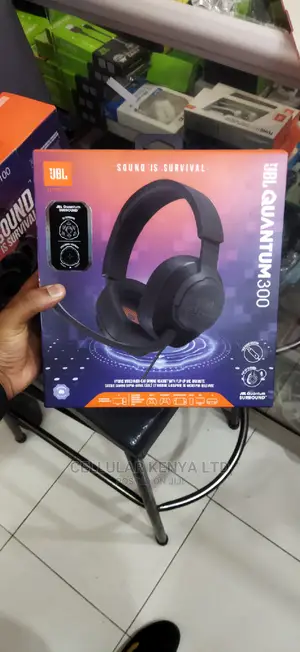 JBL Quantum 300 Wired Over-Ear Gaming Headset (Black)