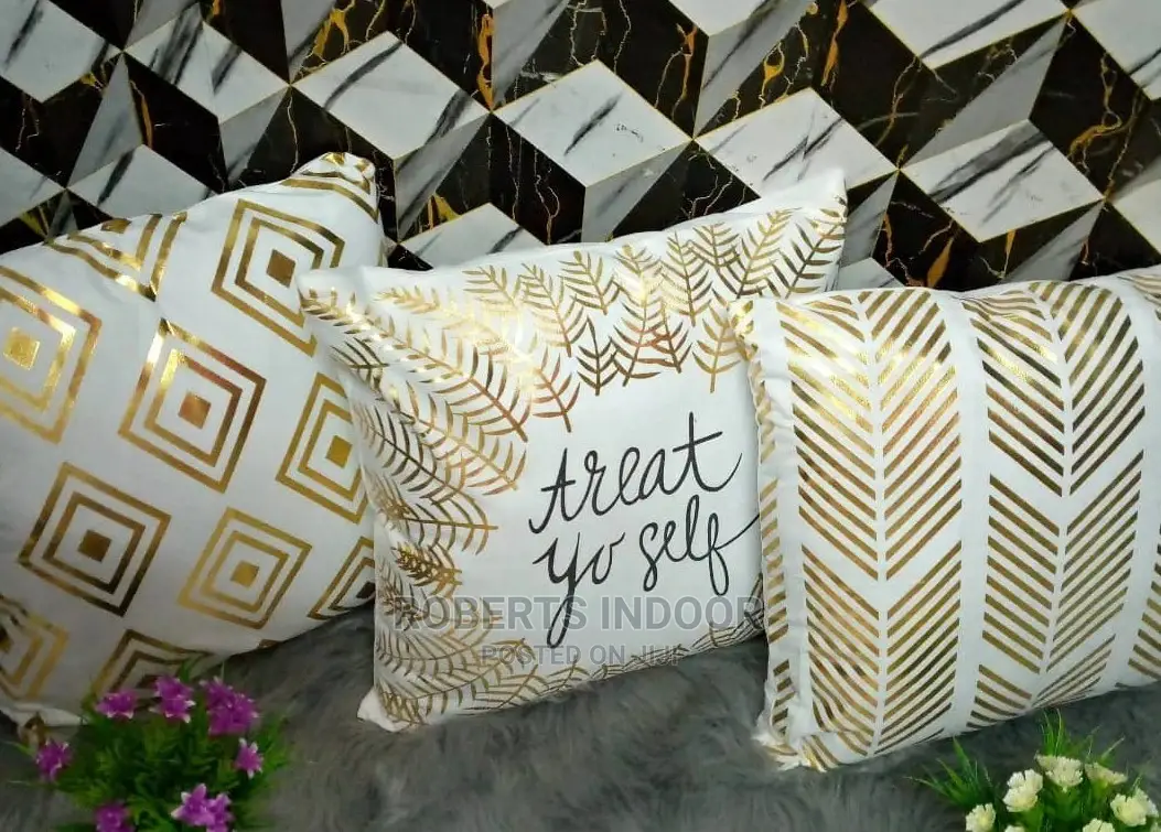 White Elegant Throw Pillow