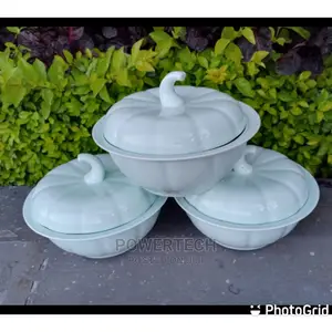 Ceramic Pots - Pumpkin Shape