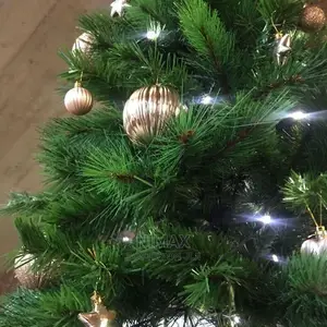 Christmas Pine Tree 6ft/180cms + Free Warm White Led Lights.