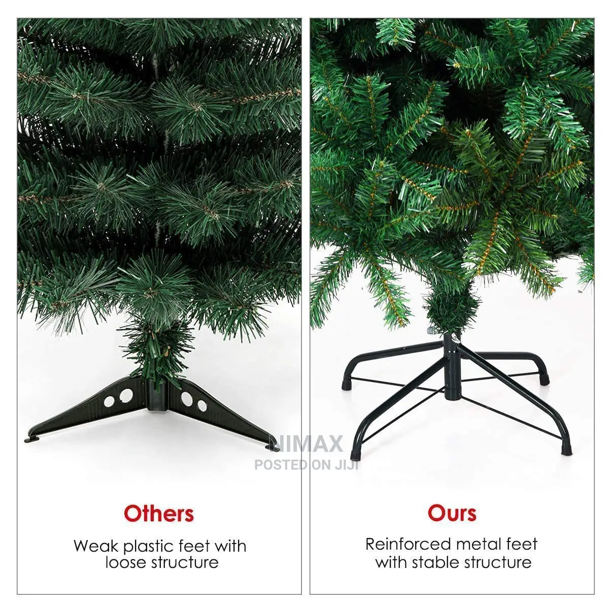 Christmas Pine Tree 6ft/180cms + Free Warm White Led Lights.