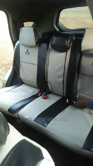 Black /Silver Mitsubishi Car Seat Covers