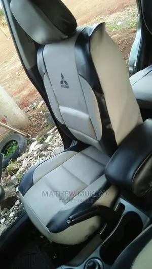 Black /Silver Mitsubishi Car Seat Covers