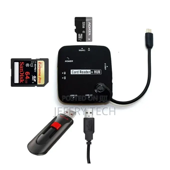 Generic Micro USB OTG Host SD TF Card Reader HUB Adapter For