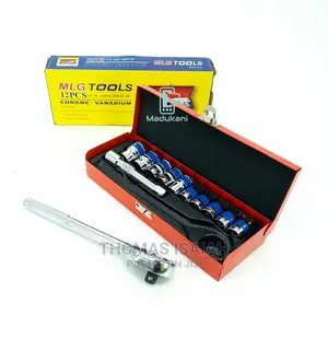MLG 12pcs Socket Wrench Box Spanner Set With Ratchet Handle